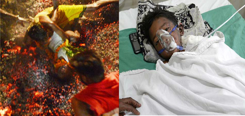Father Drops 6-Year-Old On Red-Hot Coal During Hindu Ritual - Mango News Father Drops 6-Year-Old On Red-Hot Coal During Hindu Ritual - Mango News