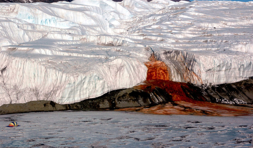 1200px-Blood_Falls_by_Peter_Rejcek Mystery Solved,Blood Falls Mystery,Antarctica Blood Falls Mystery , Antarctica Mystery Solved,Blood Falls in Antarctica,Taylor Glacier,international news,science news