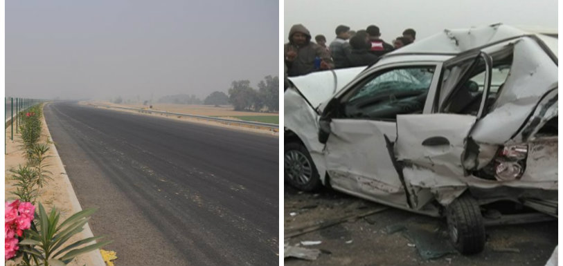 collage Multiple Cars Collide at Lucknow Agra Expressway,Ten cars collide on Lucknow-Agra Expressway,Car pile-up on Lucknow-Agra Expressway,Uttar Pradesh news updates,Lucknow Agra Expressway incident,agra lucknow expressway accident today,agra lucknow expressway latest news, lucknow agra expressway tragedy