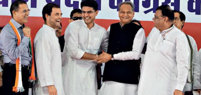 Ashok Gehlot Sworn In As CM Of Rajasthan Ashok Gehlot Sworn In As CM Of Rajasthan, Congress chief ministers swearing in updates, Rajasthan CM Oath Latest Update, Ashok Gehlot oath ceremony, Mango News, Rajasthan CM Ashok Gehlot Latest News and Updates, Ashok Gehlot Sworn In as Rajasthan Chief Minister, Ashok Gehlot and Kamal Nath sworn in as CMs