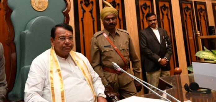 Telangana Assembly Gets Its Assembly Speaker Telangana Assembly Gets Its Assembly Speaker, Pocharam Srinivas Reddy elected speaker, Senior TRS Leader Pocharam Srinivas Reddy, Telangana assembly meets, Telangana assembly Speaker, Mango News, Today news Hyderabad, Srinivas Reddy New Speaker of Assembly