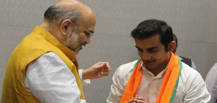 Lok Sabha Elections Gautam Gambhir Joins BJP Lok Sabha Elections Gautam Gambhir Joins BJP, Former cricketer Gautam Gambhir joins BJP, Mango News, Lok Sabha Elections 2019, New Delhi Constituency, cricketer Gautam Gambhir in Politics, #Elections2019, General Elections live updates, Lok Sabha elections 2019, Lok Sabha Polls 2019