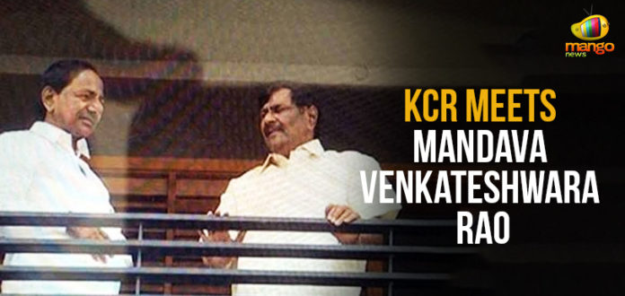 Lok Sabha Elections – KCR Meets Mandava Venkateswara Rao,Mango News,KCR meets senior TDP leader because,CM KCR Meets TDP Leader Mandava Venkateswara Rao,Lok Sabha Elections 2019,Telangana TDP forms panel to stitich broad alliance,K Chandrasekhar Rao to woo TDP leaders organise Kamma Sammelan