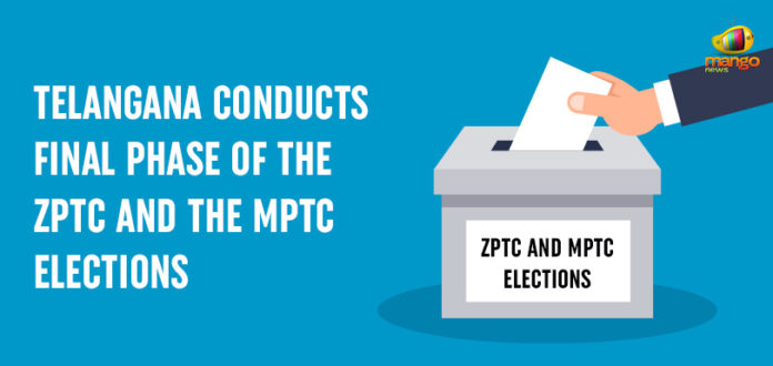 Telangana Conducts Final Phase Of ZPTC And MPTC Elections Telangana Conducts Final Phase Of ZPTC And MPTC Elections, ZPTC And MPTC Final phase, Telangana rural local body elections, Telangana ZPTC and MPTC elections, Mango News, ZPTC and the MPTC Polls results, Telangana Parishad elections, MPTC and the ZPTC seats in Telangana