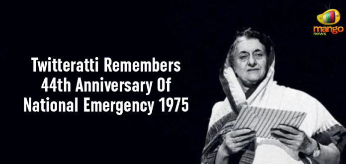 Twitteratti Remembers 44th Anniversary Of National Emergency 1975 Twitteratti Remembers 44th Anniversary Of National Emergency 1975, 44th anniversary of Emergency, 1975 Emergency, emergency in India 1975, #Emergency, why was there an emergency in India in 1975, Mango News, Indira Gandhi National Emergency, Prime Minister Narendra Modi