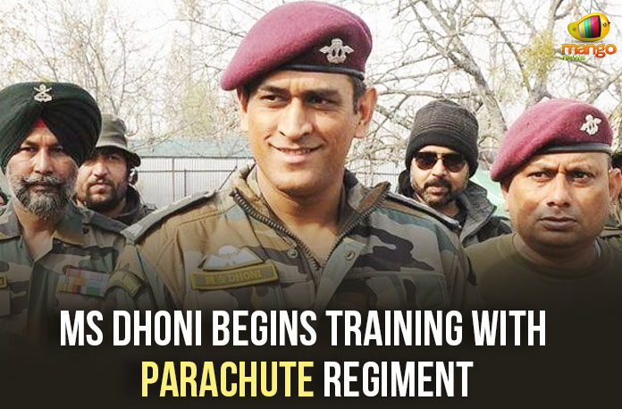 MS-Dhoni-Begins-Training-With-Parachute-Regiment MS Dhoni To Begin Training With Parachute Regiment, MS Dhoni joins Indian Army battalion in Bengaluru, Dhoni joins Army, Dhoni Bengaluru army training, MS Dhoni retirement, India cricket news, India tour of West Indies, MS Dhoni army parachute regiment training, Mango News