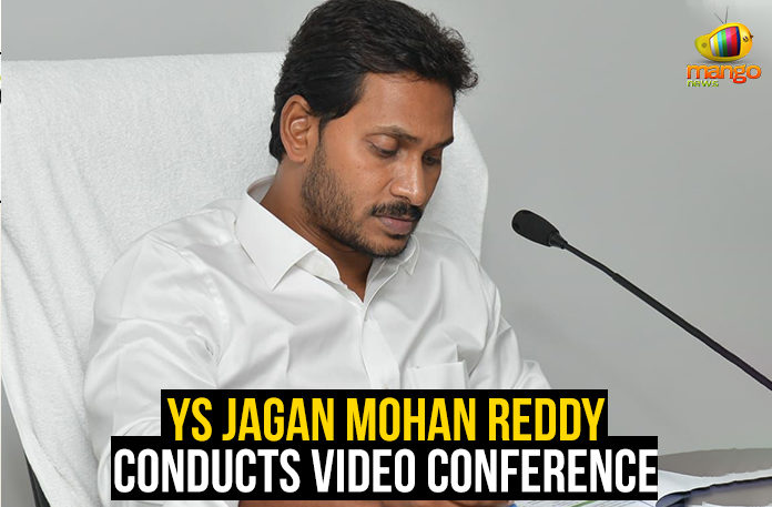 Andhra Pradesh – YS Jagan Mohan Reddy Conducts Video Conference Andhra Pradesh – YS Jagan Mohan Reddy Conducts Video Conference, YS Jaganmohan Reddy Latest News, Jagan Video Conference with Collectors, AP CM video conference with district collectors, AP CM video conference with SPs, Mango News, Jagan Government latest news,