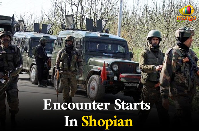 Jammu And Kashmir – Encounter Starts In Shopian, Shopia Latest News, Shopian encounter, Kashmir Shopian encounter, Encounter on between forces and militants, Jammu and Kashmir latest news, Mango News
