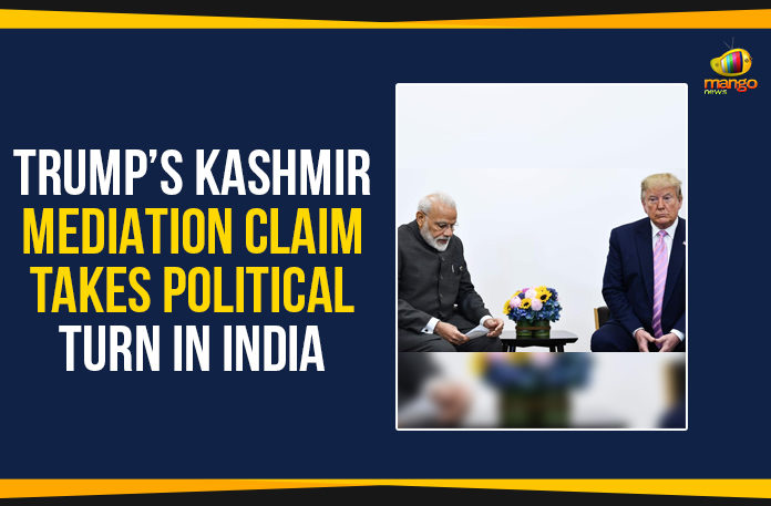 Trump’s Kashmir Mediation Claim Takes Political Turn In India, India Refutes Trump Mediation Claim, India over Donald Trump's Kashmir claims, India denies US President claim on Kashmir mediation, Trump offers to mediate on Kashmir issue, Trump to mediate in Kashmir conflict, Mango News,