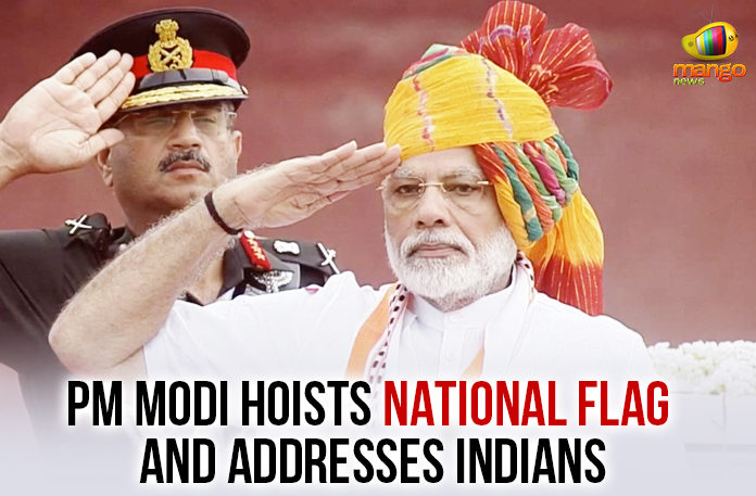 Delhi, Independence day, Independence Day 2019, Independence Day News, mango news telugu, Modi Hoisted The National Flag, Narendra Modi, Narendra Modi Hoisted The National Flag, PM Modi, PM Modi Hoisted The National Flag, PM Modi Hoists National Flag And Addresses Indians, Prime Minister Narendra Modi, Prime Minister Narendra Modi Hoisted, Red Fort, YS Jagan Hoists National Flag At Indira Gandhi Stadium