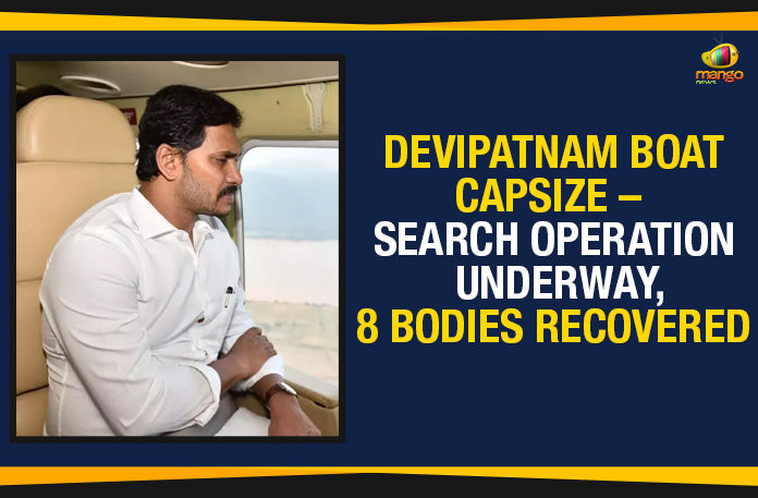 8 Bodies Recovered, Devipatnam Boat Capsize, Devipatnam Boat Capsize Latest Updates, Devipatnam Boat Capsize Live Updates, Devipatnam Boat Capsize Search Operation Underway 8 Bodies Recovered, Devipatnam Boat Capsize Updates, Devipatnam Boat Capsized, Godavari boat accident, Godavari boat capsize live updates, Mango News, Search Operation Underway