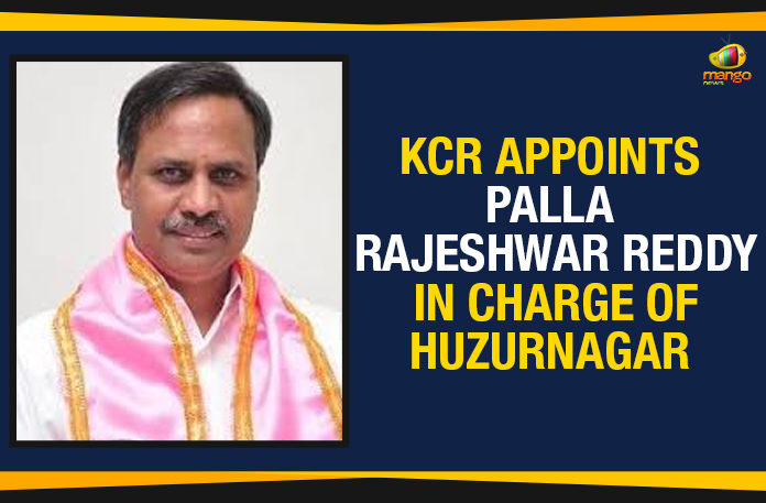 KCR-Appoints-Palla-Rajeshwar-Reddy-In-Charge-Of-Huzurnagar Huzurnagar Assembly Bypoll, Huzurnagar Assembly constituency bypoll, Huzurnagar constituency, KCR Appoints Palla Rajeshwar Reddy In Charge, KCR Appoints Palla Rajeshwar Reddy In Charge Of Huzurnagar, Mango News, Palla Rajeshwar Reddy In Charge Of Huzurnagar, Political Updates 2019, Telangana, Telangana Breaking News, Telangana Political Live Updates, Telangana Political Updates, Telangana Political Updates 2019