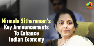 Nirmala Sitharaman’s Key Announcements To Enhance Indian Economy Finance Department of India, Key Announcements To Enhance Indian Economy, Latest Political Breaking News, Mango News, National News Headlines Today, national news updates 2019, National Political News 2019, Nirmala Sitharaman, Nirmala Sitharaman Key Announcements To Enhance Indian Economy, the Finance Minister of India