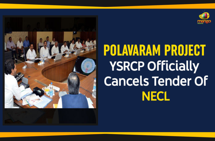 andhra pradesh, AP latest news, AP Political News, Navayuga Engineering Company Limited, Polavaram, Polavaram Latest News, Polavaram Project, Polavaram Project Updates, Tender Of Navayuga Engineering Company Limited, The Irrigation and Water Resources Department, YCP Officially Cancels Tender Of Navayuga Engineering Company Limited, YCP Officially Cancels Tender Of NECL, YSRCP Officially Cancels Tender Of NECL