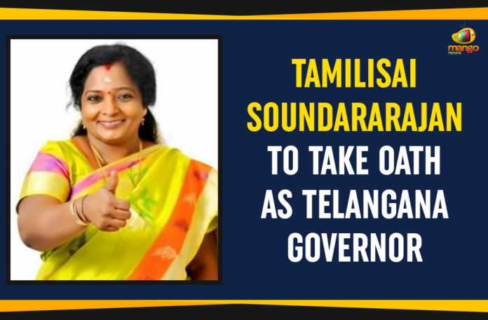 Governor Tamilisai Soundararajan, mango news, Soundararajan Appointed As Telangana New Governor, Soundararajan Appointed As Telangana State New Governor, Soundararajan Will Sworn As A Governor On September 8th, Tamilisai Soundararajan, Tamilisai Soundararajan Appointed As Telangana State New Governor, Tamilisai Soundararajan To Take Oath As Telangana Governor, Tamilisai Soundararajan Will Sworn As A Governor, Tamilisai Soundararajan Will Sworn As A Governor On September 8th