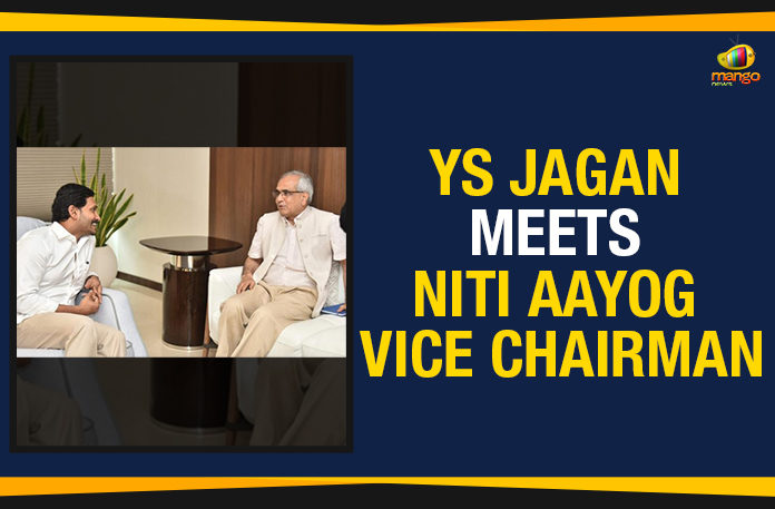 YS Jagan Meets NITI Aayog Vice Chairman AP CM YS Jagan Meets NITI Aayog Vice Chairman, Ap Political Live Updates 2019, AP Political News, AP Political Updates, AP Political Updates 2019, CM YS Jagan Meets NITI Aayog Vice Chairman, Mango News, Rajiv Kumar the Vice Chairman of NITI Aayog, YS Jagan Meets NITI Aayog, YS Jagan Meets NITI Aayog Vice Chairman