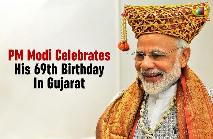 PM Modi Celebrates His 69th Birthday In Gujarat #HappyBdayPMModi, Latest Political Breaking News, Mango News, Modi Celebrates His 69th Birthday In Gujarat, National News Headlines Today, national news updates 2019, National Political News 2019, PM Modi Celebrates His 69th Birthday, PM Modi Celebrates His 69th Birthday In Gujarat, PM Narendra Modi Celebrates His 69th Birthday In Gujarat, Prime Minister Narendra Modi