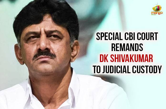 Special-CBI-Court-Remands-DK-Shivakumar-To-Judicial-Custody CBI Court Remands DK Shivakumar To Judicial Custody, Central Bureau of Investigation, Karnataka Congress leader DK Shivakumar, Latest Political Breaking News, Mango News, National News Headlines Today, national news updates 2019, National Political News 2019, Special CBI Court Remands DK Shivakumar, Special CBI Court Remands DK Shivakumar To Judicial Custody