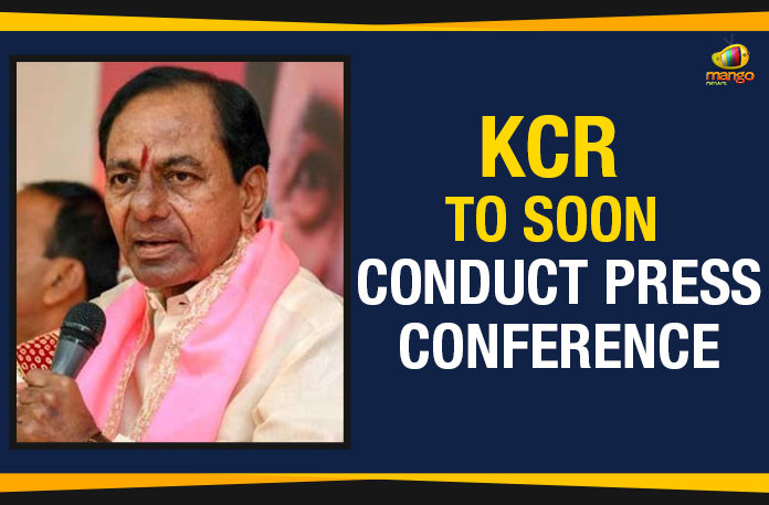 KCR-To-Soon-Conduct-Press-Conference CM KCR To Soon Conduct Press Conference, KCR To Conduct Press Conference, KCR To Soon Conduct Press Conference, Mango News, Political Updates 2019, Telangana, Telangana Breaking News, Telangana CM KCR To Soon Conduct Press Conference, Telangana Political Live Updates, Telangana Political Updates, Telangana Political Updates 2019, Telangana Rashtra Samithi, TRS Victory In Huzurnagar bypoll