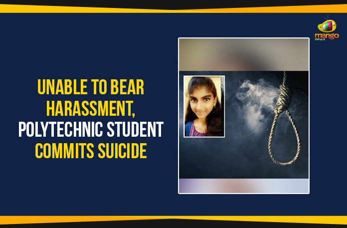 Unable-To-Bear-Harassment,-Polytechnic-Student-Commits-Suicide Breaking News Telangana, Mango News, Meerpet Police Station, Polytechnic Student Commits Suicide, student of TRR college committed suicide, Teegala Ram Reddy College of Pharmacy, Telangana Breaking News, Unable To Bear Harassment, Unable To Bear Harassment Polytechnic Student Commits Suicide