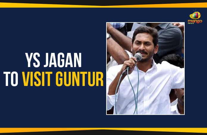 YS-Jagan-To-Visit-Guntur AP CM YS Jagan To Visit Guntur, Ap Political Live Updates 2019, AP Political News, AP Political Updates, AP Political Updates 2019, Chief Minister of Andhra Pradesh, CM YS Jagan To Visit Guntur, Mango News, Mopidevi Venkataramana Rao, Y.S. Jagan Mohan Reddy, YS Jagan To Visit Guntur, Yuvajana Sramika Rythu Congress Party