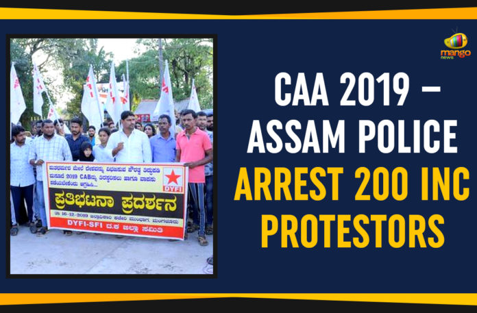 Mango-News-Portal--CAA-2019-–-Assam-Police-Arrest-200-INC-Protestors #CAAProtests, Assam Police Arrest 200 INC Protestors, Assamese Protest, CAA 2019, Citizenship Act, Citizenship Amendment Act 2019, Latest Political Breaking News, Mango News, National News Headlines Today, national news updates 2019, National Political News 2019, Protests Against Citizenship Amendment Act