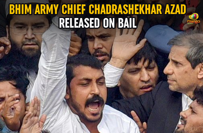 Army Chief Chandrashekhar Azad Released, Bhim Army Chief Chandrashekhar Azad, Latest Political Breaking News, Mango News, National News Headlines Today, national news updates 2020, national political news 2020, President of the Bhim Army