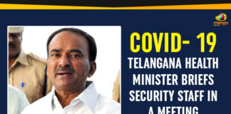 COVID- 19 -Telangana Health Minister Briefs Security Staff In A Meeting Corona Effect, Coronavirus, Coronavirus Effect, Coronavirus In India, coronavirus latest news, coronavirus news, Coronavirus Symptoms, Coronavirus Updates, COVID19 Telangana, COVID19 Updates, India Coronavirus, India Positive Cases, Telangana Health Minister