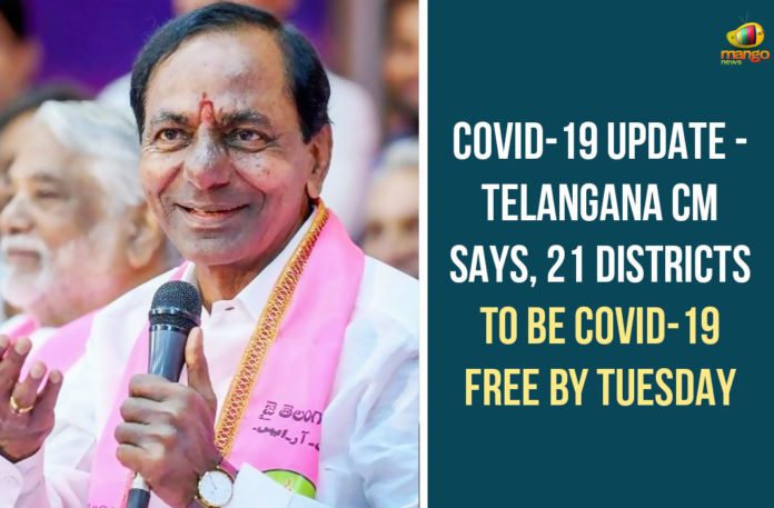 COVID-19-Update---Telangana-CM-Says,-21-Districts-To-Be-COVID-19-Free-By-Tuesday #KCR, CM KCR, Coronavirus, Coronavirus Live Updates, COVID-19, Health Minister Etela Rajender, India COVID 19 Cases, KCR On Coronavirus, telangana, Telangana Chief Minister, Telangana Corona Free, Telangana Corona Free Districts, Telangana Coronavirus, Telangana Coronavirus Deaths, Total COVID 19 Cases
