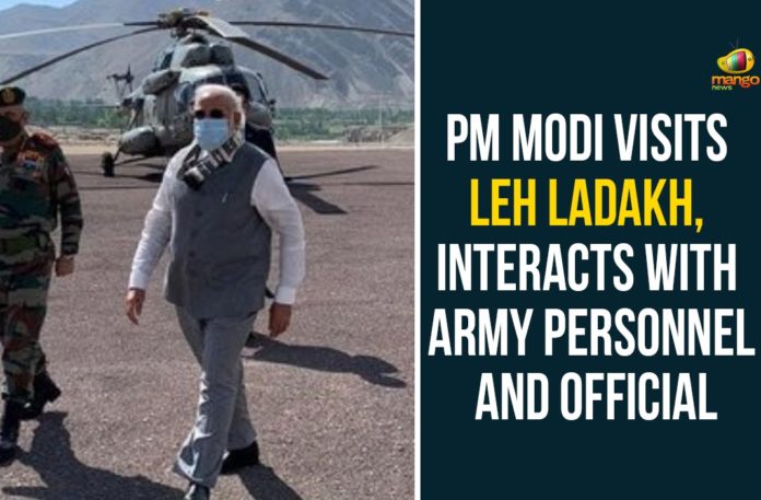 PM Modi Visits Leh Ladakh, Interacts With Army Personnel And Official Army Chief Naravane, CDS Bipin Rawat, Ladakh, Narendra Modi, national news, PM Modi Latest News, PM Modi Makes Surprise Visit to Ladakh, PM Modi Makes Surprise Visit to Ladakh Along with CDS Bipin Rawat, PM Modi Visit Ladakh, Prime Minister Narendra Modi