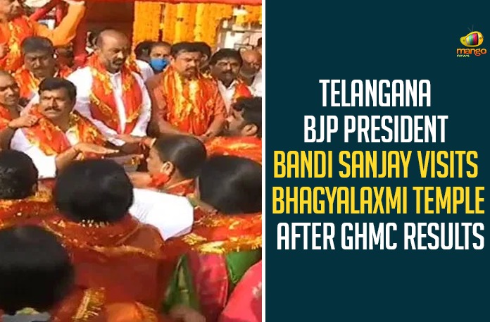 Telangana BJP President Bandi Sanjay Kumar Visits Bhagyalaxmi Temple After GHMC Results Telangana BJP President Bandi Sanjay Kumar Visits Bhagyalaxmi Temple After GHMC Results,Bandi Sanjay,BJP Corporators At Bhagyalakshmi Temple,BJP Corporators News,BJP Leaders At Charminar,Charminar BJP,BJP Corporators,Bhagyalakshmi Temple,Bandi Sanjay Latest News,BJP Corporators Takes Oath At Bhagyalakshmi Temple,Bandi Sanjay Live,BJP News,BJP President Bandi Sanjay Visits Bhagyalakshmi Temple,Charminar Bhagyalakshmi Temple,BJP,Bandi Sanjay Latest,Bandi Sanjay Kumar,BJP State President,BJP GHMC Corporators Visits Bhagyalakshmi Temple,Bandi Sanjay Visits Charminar Bhagyalakshmi Temple,GHMC BJP Corporators,Telangana BJP President,Bandi Sanjay Bhagyalakshmi Temple BJP Corporators,Mango News