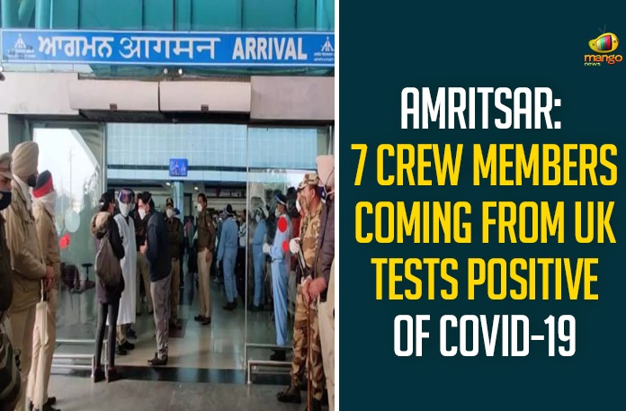 Amritsar: 7 Crew Members Coming From UK Tests Positive Of COVID-19 Amritsar: 7 Crew Members Coming From UK Tests Positive Of COVID-19,Protests At Amritsar Airport Over Re-testing Of Passengers From UK,Coronavirus,UK,Boris Johnson,COVID-19,Amritsar Airport,UK Covid,Amritsar Airport Over Re-testing Of Passengers From Uk,Amritsar,7 Passengers And Crew Member On Flight From Uk Test Positive For Covid,UK return,7 Passengers Crew Member In Amritsar,New COVID-19 strain,Flights From UK,7 Passengers And Crew Member In Amritsar,7 Crew Members Coming From UK Tests Positive,New Corona strain,7 Crew Members From UK Tests Positive Of COVID-19,Amritsar COVID-19,Amritsar News,Mango News