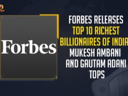 2021 Forbes India rich list, Adani Groups, Chairman of Reliance Industries, Forbes, Forbes India rich list 2021, Forbes releases list of 10 richest Indian billionaires, Forbes Releases Top 10 Richest Billionaires Of India, Forbes Releases Top 10 Richest Billionaires Of India Mukesh Ambani And Gautam Adani Tops, Gautam Adani, Mango News, Mukesh Ambani And Gautam Adani Tops, Reliance Chairman Mukesh Ambani, Richest Billionaires Of India, Top 10 Richest Billionaires Of India