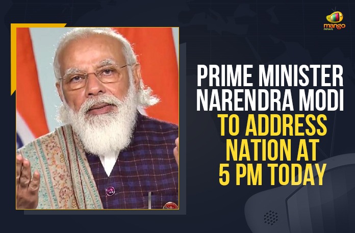Prime Minister Narendra Modi To Address Nation At 5 PM Today Mango News, Narendra Modi, PM Modi, PM Modi Speech Live Updates, PM Modi to Address the Nation, PM Modi Video Conference, PM Modi Video Conference News, PM Narendra Modi to address nation, PM Narendra Modi to address nation at 5 pm, Prime Minister, Prime Minister Narendra Modi, Prime Minister Narendra Modi will Address the Nation, Prime Minister Narendra Modi will Address the Nation at 5PM Today