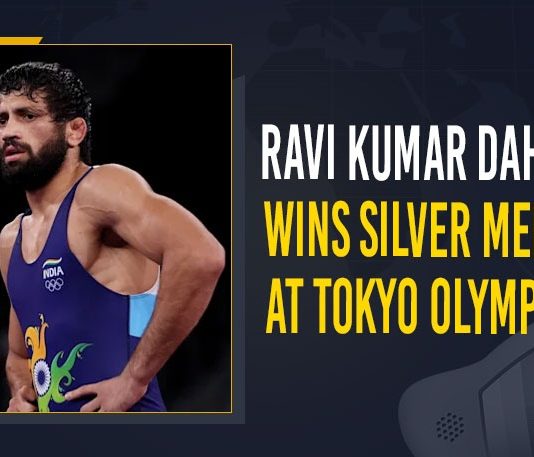 Indian Olympic Players, Indian Wrestler Ravi Kumar Dahiya Wins Silver Medal, Mango News, Ravi Kumar Dahiya Finishes With Silver in 57 Kg Wrestling, Ravi Kumar Dahiya wins wrestling silver medal, Tokyo 2020 Highlights, Tokyo Olympics, Tokyo Olympics 2020, Tokyo Olympics 2020 Live, Tokyo Olympics 2021 Live Updates, Tokyo Olympics LIVE, Wrestler Ravi Kumar Dahiya bags 2nd silver, Wrestler Ravi Kumar Dahiya loses 4-7 wins silver medal