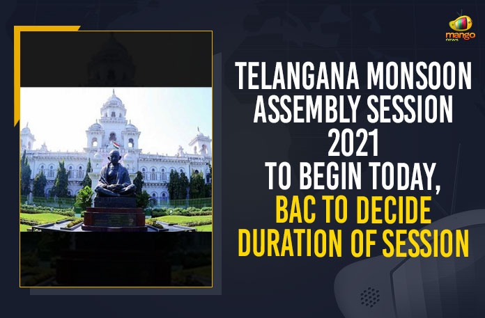 Telangana Monsoon Assembly Session 2021 To Begin Today 2021 Telangana Assembly Session, Mango News, Speaker held Preparatory Meeting, Telangana Assembly Session, Telangana Assembly Session 2021, Telangana Assembly Session Adjourned to September 27th, telangana assembly session dates, telangana assembly session schedule 2021, Telangana Assembly Session Started, Telangana Assembly Session Started and Adjourned to September 27th, Telangana Assembly Session Starts, Telangana Assembly Sessions News