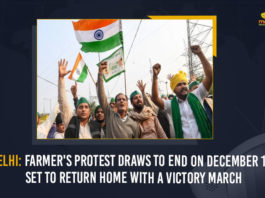 Delhi Farmer's Protest Draws To End On December 11 Set To Return Home With A Victory March,Mango News,Delhi Farmer's Protest Draws,Delhi Farmer's Return Home With A Victory March,Delhi Farmer's,Delhi Farmer's Protest Draws,Farmer's Set To Return Home With Victory March,Farmers To Hold A Victory March,latest news on farmers' protest,Latest Updates on Delhi Farmers,SKM member Mr. Sudesh Goyat,Central Government,