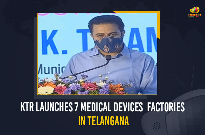 KTR-Launches-7-Medical-Devices-Factories-In-Telangana 7 Medical Devices Factories In Telangana, Hyderabad, KTR, KTR kicks off 7 medical devices factories, KTR kicks off 7 medical devices factories at Sultanpur, KTR Launches 7 Medical Devices Factories, KTR Launches 7 Medical Devices Factories In Telangana, KTR starts 7 medical equipment factories, Mango News, Medical Devices Factories In Telangana, Sultanpur, Telangana, telangana medical devices, Telangana Medical Devices Factories