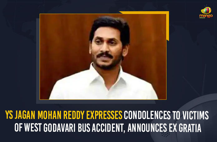 YS Jagan Mohan Reddy Expresses Condolences To Victims Of West Godavari Bus Accident, Announces Ex Gratia APSRTC, Chief Minister of Andhra Pradesh, Janagareddygudem Accident, Janagareddygudem Accident News, Jangareddygudem Revenue Divisional Officer, Mango News, Nine killed as RTC bus falls into stream in Andhra Pradesh, West Godavari Bus Accident, West Godavari bus accident victims, YS Jagan announces Rs 5 lakh ex-gratia for West Godavari, YS Jagan Mohan Reddy Expresses Condolences To Victims, YS Jagan Mohan Reddy Expresses Condolences To Victims Of West Godavari Bus Accident, YS Jagan Mohan Reddy Expresses Condolences To Victims Of West Godavari Bus Accident Announces Ex Gratia