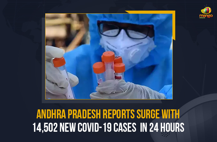 Andhra-Pradesh-Reports-Surge-With-14,502-New-COVID-19-Cases--In-24-Hours Andhra Pradesh Reports Surge With 14502 New COVID-19 Cases In 24 Hours, Andhra Pradesh Reports 14502 New COVID-19 Cases, 14502 New COVID-19 Cases In AP, 14502 New COVID-19 Cases In 24 Hours In AP, 14502 New COVID-19 Cases, Andhra Pradesh reported 14502 New Wuhan virus, AP Covid-19 Updates, AP Covid-19 Live Updates, AP Covid-19 Latest Updates, Coronavirus, coronavirus India, Coronavirus Updates, COVID-19, COVID-19 Live Updates, Covid-19 New Updates, Mango News, Omicron Cases, Omicron, Update on Omicron, Omicron covid variant, Omicron variant, 14502 Positive Cases, Andhra Pradesh Department of Health, AP coronavirus, AP coronavirus News, AP coronavirus Live Updates,