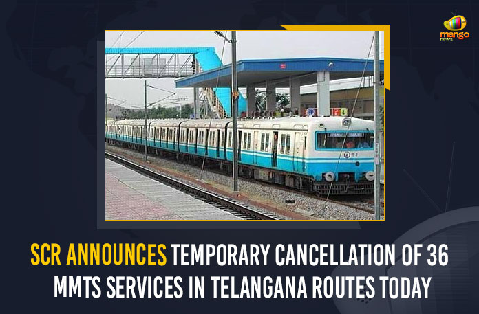 SCR-Announces-Temporary-Cancellation-Of-36-MMTS-Services-In-Telangana-Routes-Today SCR Announces Temporary Cancellation Of 36 MMTS Services In Telangana Routes Today, SCR Announces Temporary Cancellation Of 36 MMTS Services, Temporary Cancellation Of 36 MMTS Services In Telangana Routes, 36 MMTS trains cancelled, South Central Railway, South Central Railway cancelled 36 MMTS trains, South Central Railway Latest Updates, South Central Railway Latest News, South Central Railway Live Updates, SCR, SCR Live Updates, Temporary Cancellation Of 36 MMTS Services, Mango News, Telangana, Telangana News, Telangana Live Updates, Telangana Railway, Telangana Railway Live Updates,
