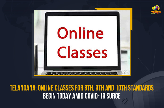 Telangana-Online-Classes-For-8th,-9th-And-10th-Standards-Begin-Today-Amid-COVID-19-Surge Telangana Online Classes For 8th 9th And 10th Standards Begin Today Amid COVID-19 Surge, Online Classes For 8th 9th And 10th Standards Begin Today In Telangana, Online Classes For 8th Standards Begin Today In Telangana, Online Classes For 9th Standards Begin Today In Telangana, Online Classes For 10th Standards Begin Today In Telangana, Telangana online classes news, Telangana online classes Latest news, online classes for the students In Telangana, The online classes In Telangana will be continued till January 28 Through T-SAT, T-SAT, online classes for the students In Telangana From T-SAT and Doordarshan Yadagiri channels, Doordarshan Yadagiri channels, Education minister Sabitha Indra Reddy, Sabitha Indra Reddy, Sabitha Indra Reddy Education minister Of Telangana, Mango News, Coronavirus, coronavirus India, Coronavirus Updates,