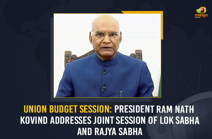 Union-Budget-Session--President-Ram-Nath-Kovind-Addresses-Joint-Session-Of-Lok-Sabha-And-Rajya-Sabha Union Budget Session President Ram Nath Kovind Addresses Joint Session Of Lok Sabha And Rajya Sabha, President Ram Nath Kovind Addresses Joint Session Of Lok Sabha And Rajya Sabha, President Ram Nath Kovind, Ram Nath Kovind, Joint Session Of Lok Sabha And Rajya Sabha, Union Budget Session, Union Budget Session Latest News, Union Budget Session Latest Updates, Ram Nath Kovind Addresses Joint Session Of Lok Sabha And Rajya Sabha, Lok Sabha, Rajya Sabha, President of India, President of India Ram Nath Kovind, Union Budget for the fiscal year 2022-2023, fiscal year 2022-2023, Mango News, Union Budget, Union Budget 2022-2023, Union Budget Live Updates,