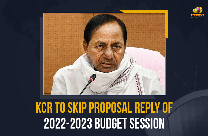 KCR-To-Skip-Proposal-Reply-Of-2022-2023-Budget-Session KCR To Skip Proposal Reply Of 2022-2023 Budget Session, CM KCR To Skip Proposal Reply Of 2022-2023 Budget Session, CM KCR, K Chandrashekar Rao, Chief minister of Telangana, K Chandrashekar Rao Chief minister of Telangana, 2022-2023 Budget Session, Telangana Budget Session 2022, Telangana Budget Session, TS Budget Session, 2022 Telangana Budget Session, Telangana Assembly Budget Session 2022-23, Telangana Assembly Budget Session 2022, Telangana Assembly Budget Session, Telangana Assembly Budget, Telangana assembly budget session, Telangana Budget 2022-23, Telangana Budget 2022, Telangana Budget, Telangana Assembly, Telangana Assembly, Telangana Assembly Session, Manog News,