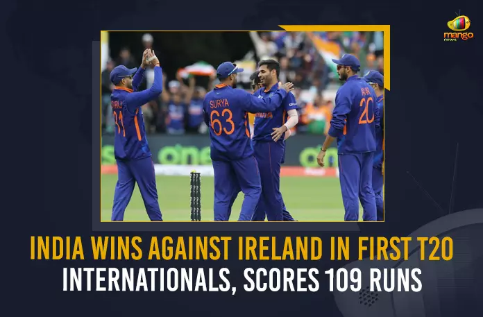 India Wins Against Ireland India Wins Against Ireland In First T20 Internationals With 109 Runs Target, First T20 Internationals With 109 Runs Target, India Wins Against Ireland, Malahide Cricket Club Ground, Indian squad won against the Ireland team in the first of the three Twenty 20 Internationals, Indian squad won against the Ireland team in the first of the three T20I, Twenty 20 Internationals, second T20I match is scheduled for the 28th of June, second T20I match is scheduled, India Wins Against Ireland In First T20I Match, Ireland, India VS Ireland First T20I News, India VS Ireland First T20I Latest News, India VS Ireland First T20I Latest Updates, India VS Ireland First T20I Live Updates, Mango News,