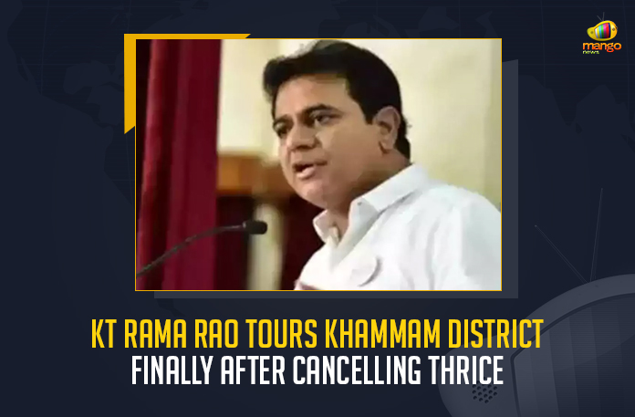 KT-Rama-Rao-Tours-Khammam-District-Finally-After-Cancelling-Thrice (1) KT Rama Rao Tours Khammam District Finally After Cancelling Thrice, Minister KTR Tour in Khammam Inaugurates Cable Suspension Bridge and Several Development Programs, Minister KTR Inaugurates Cable Suspension Bridge and Several Development Programs, Telangana Minister KTR Inaugurates Cable Suspension Bridge and Several Development Programs, Minister KTR Inaugurates Cable Suspension Bridge, Minister KTR Launches Cable Suspension Bridge, Telangana Minister KTR Starts Cable Suspension Bridge, KTR Inaugurated Cable Suspension Bridge, Cable Suspension Bridge, Several Development Programs, Minister KTR Tour in Khammam, Minister KTR Khammam Tour, KTR Khammam Tour, Telangana Minister KTR Khammam Tour, Minister KTR Khammam Tour Newsw, Minister KTR Khammam Tour Latest News, Minister KTR Khammam Tour Latest Updates, Minister KTR Khammam Tour Live Updates, Mango News,