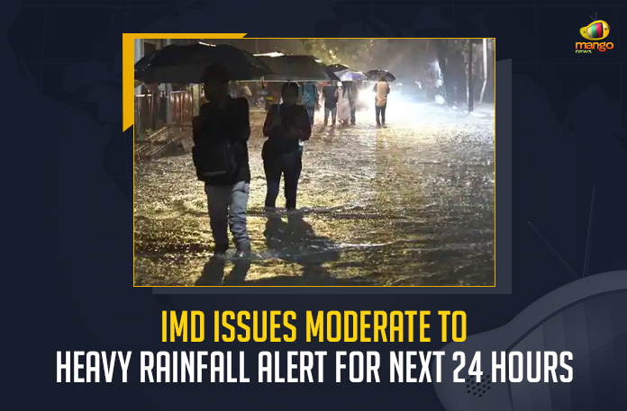 IMD-Issues-Moderate-To-Heavy-Rainfall-Alert-For-Next-24-Hours (1) Telangana IMD Issues Yellow Alert For Heavy To Very Heavy Rainfall For Next Few Days, IMD Issues Yellow Alert For Heavy To Very Heavy Rainfall For Next Few Days, State of Telangana witnessed heavy rainfall, Southwest Monsoon, Telugu State have been issued a Yellow alert by the India Meteorological Department, Yellow alert by the India Meteorological Department, India Meteorological Department, National Weather Forecast Department predicted heavy to very heavy rainfall In Telangana, heavy to very heavy rainfall In Telangana, Telangana State Development Planning Society, many districts of Telangana State may witness heavy rainfall till Wednesday, Very Heavy Rainfall In Telangana News, Very Heavy Rainfall In Telangana Latest News, Very Heavy Rainfall In Telangana Latest Updates, Very Heavy Rainfall In Telangana Live Updates, Mango News,