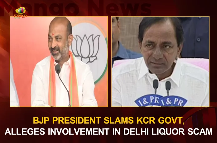 BJP President Slams KCR Govt BJP President Slams KCR Govt Alleges Involvement In Delhi Liquor Scam, KCR Govt Involved In Delhi LIquor Scam, BJP President Comments on Delhi Liquor Scam, BJP President Slams KCR Govt , Bandi Sanjay Comments on KCR Govt , Mango News, Mango News Telugu, BJP President Bandi Sanjay , Telangna Govt Delhi Liquor Scam, Delhi Liquor Scam, BJP Chief Bandi Sanjay ,Telangna BJP Chief Bandi Sanjay , Bandi Sanjay Latest News And Updates
