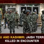 Jammu And Kashmir: Jaish Terrorist Killed In Encounter Jammu And Kashmir: Jaish Terrorist Killed In Encounter, Jaish Terrorist Killed In Encounter, Jammu And Kashmir Encounter, Jaish Terrorist Killed, Jaish Terrorist, Jaish Terrorist Encounter, A Jaish-e-Mohammad terrorist, JeM Terrorist, Jaish Terrorist Encounter News, Jaish Terrorist Encounter Latest News And Updates, Jaish Terrorist Encounter Live Updates, Mango News,