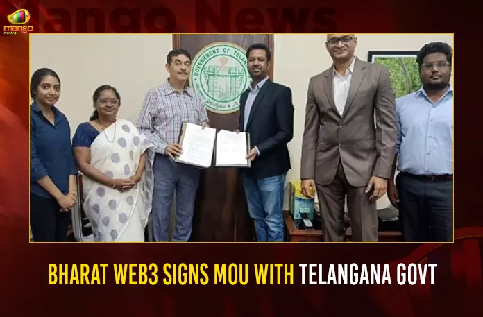 Bharat Web3 Signs MoU With Telangana Govt (1) Bharat Web3 Signs MoU With Telangana Govt, Bharat Web3 Signs MoU, Bharat Web3 With Telangana, Telangana Govt Bharat Web3 MoU, Mango News, Mou Agreement,Benefits Of Mou,Hyderabad Government Party,Memorandum Of Understanding,Mou India,Mou Meaning,Mou Meaning In Business,Mou Sample,Telangana Government Department,Telangana Government Party,Telangana Govt,Telangana Govt Gos,Telangana Govt Schemes List,Telangana State,Types Of Mou